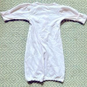 Kissy Kissy newborn gown, pink white striped